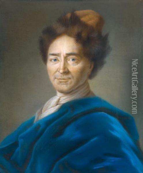 Portrait Du Peintre Vernezobre Oil Painting - Raphael Bouquet