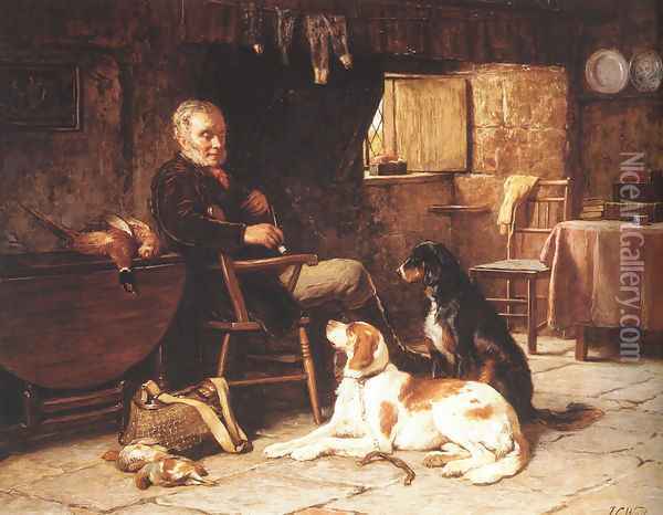 A Rest Well Earned Oil Painting - James Clarke Waite