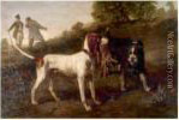 Le Garde-chasse Et Le Braconnier Oil Painting - Edouard Armand-Dumaresq