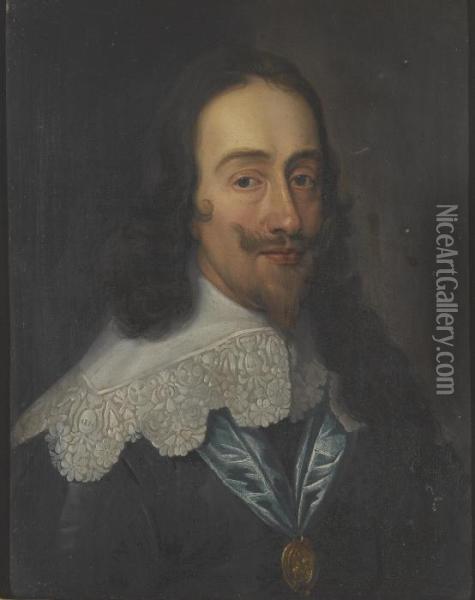 Portrait Of Charles I Oil Painting - Sir Anthony Van Dyck