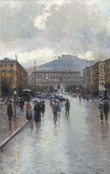 Capo Di Monte, Napoli Oil Painting - Attilio Pratella