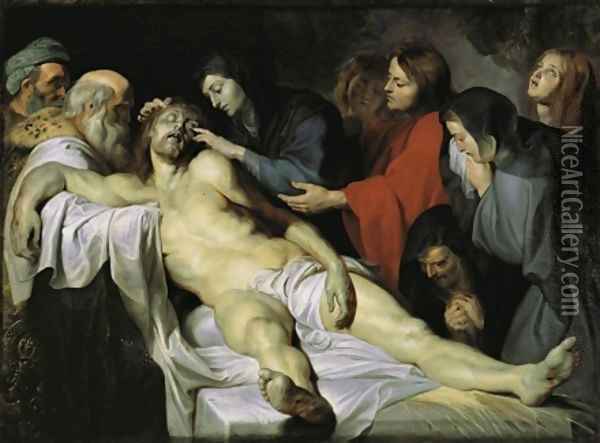 The Lamentation c 1613 1614 Oil Painting - Peter Paul Rubens