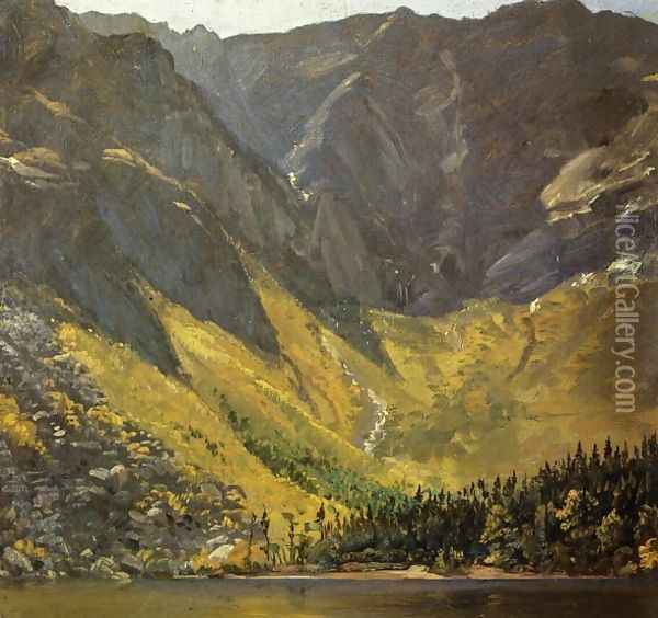 Great Basin, Mount Katahdin, ,Maine Oil Painting - Frederic Edwin Church