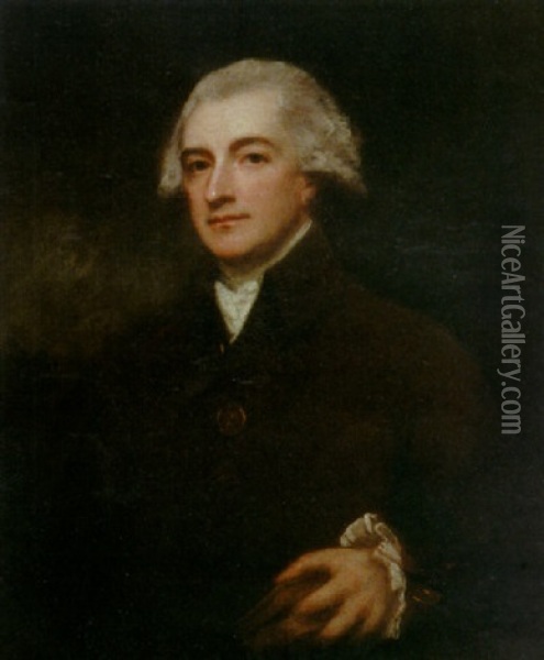 Portrait Of George Talbot Hatley Foote Oil Painting - George Romney