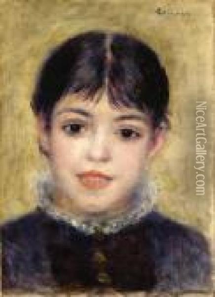 La Jeune Fille Au Sourire (the Smiling Young Girl) Oil Painting - Pierre Auguste Renoir