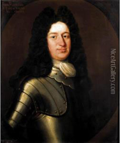 Portrait Of John Fleming, 6 Th Earl Of Wigton (1673-1744) Oil Painting - Benjamin Ferrers