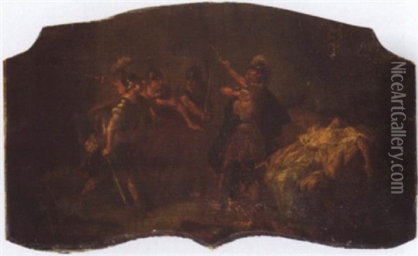 La Mort De Camille Oil Painting - Jacques Antoine Beaufort