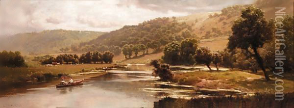 An Afternoon On The River Oil Painting - Edward Henry Holder