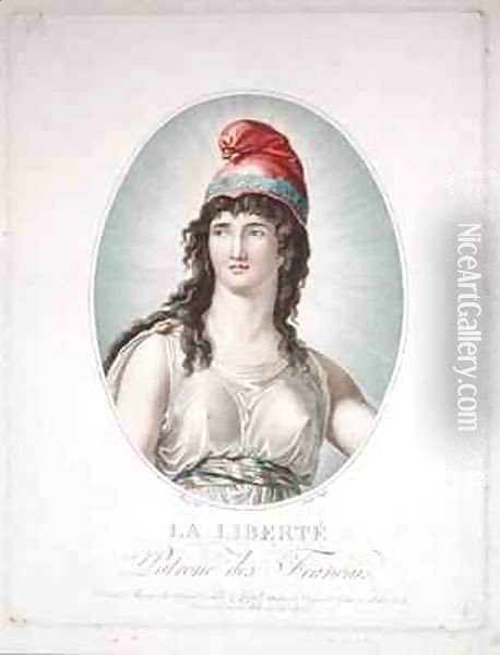 Liberty, Patron of the French Oil Painting - Simon-Louis Boizot