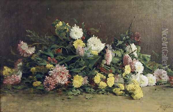 Flowers Oil Painting - Albert Gabriel Rigolot