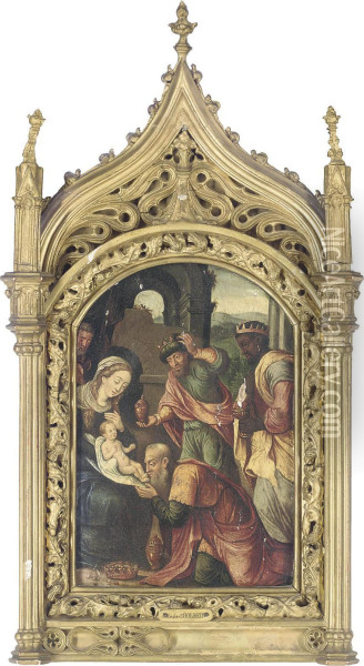 The Adoration Of The Magi Oil Painting - Cornelis Engebrechtsz