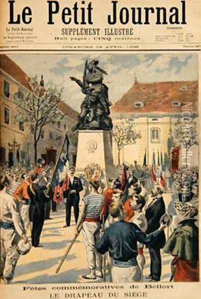 Commemoration of the Siege of Belfort illustration from Le Petit Journal 19th April 1896 Oil Painting - Fortune Louis Meaulle