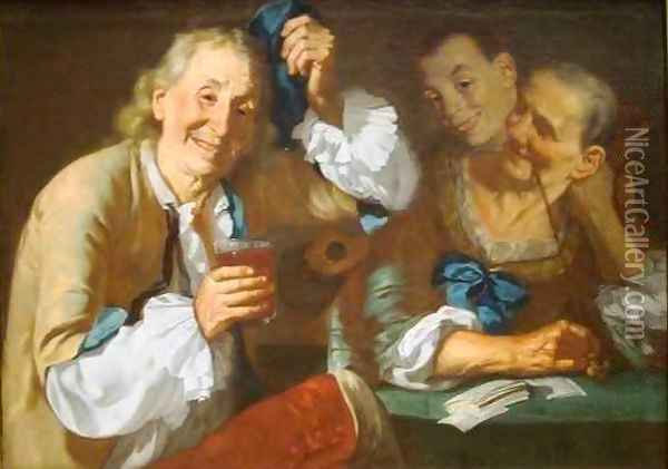 The Merry Company Oil Painting - Gaspare Traversi