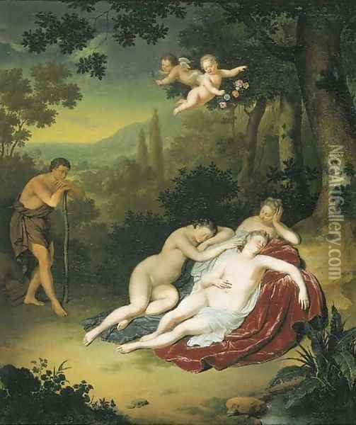 Cimon and Iphigenia Oil Painting - Willem van Mieris