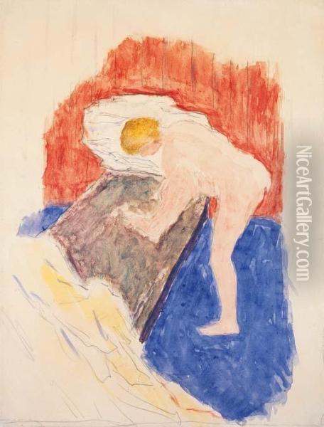 Nu A La Baignoire Oil Painting - Pierre Bonnard