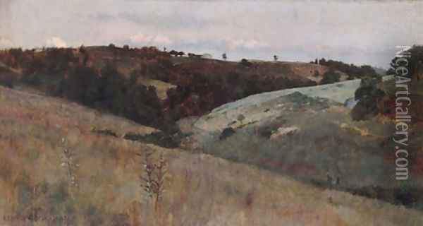 Landscape 1883 Oil Painting - Kenyon Cox