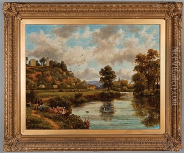 Bridgnorth, Shropshire Oil Painting - John Joseph Hughes