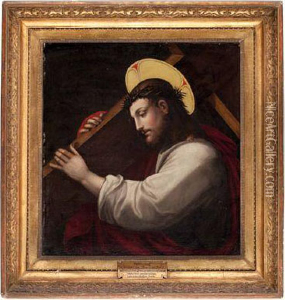 Kreuztragender Christus Oil Painting - Fra Bartolomeo
