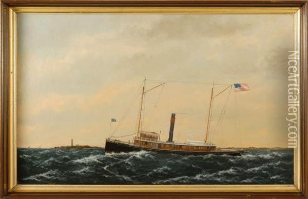 The Tugboat Oil Painting - William Pierce Stubbs