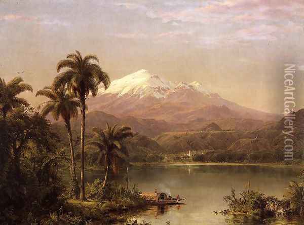 Tamaca Palms 2 Oil Painting - Frederic Edwin Church