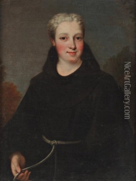 Portrait De Mademoiselle De Charolais (?) Oil Painting - Pierre Gobert
