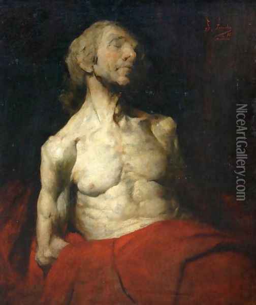 Sleeping Lazarus Oil Painting - Franciszek Zmurko