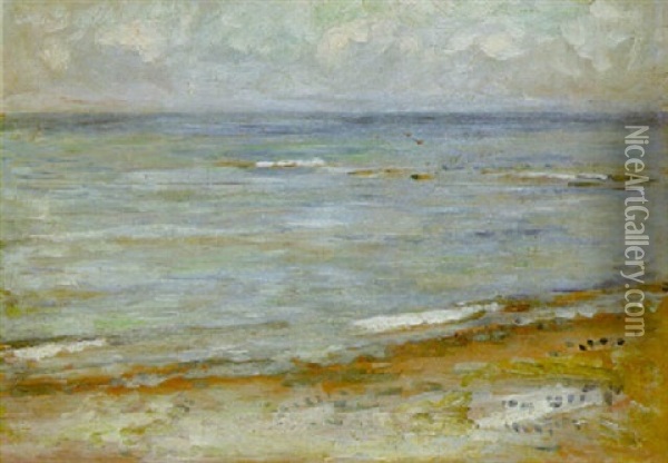 The Beach At Aasgaardstrand Oil Painting - Edvard Munch