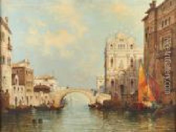 Paisagens De Veneza Oil Painting - William Meadows