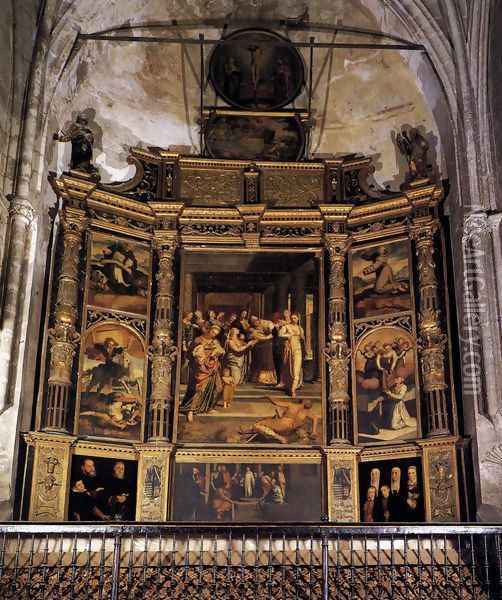 Altarpiece of the Purification 1555 Oil Painting - Pedro de Campana