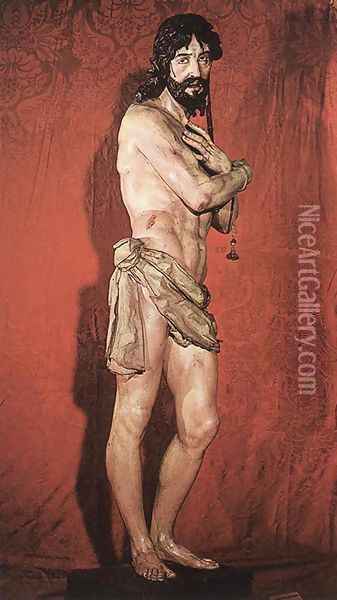 Ecce Homo Oil Painting - Gregorio Fernandez