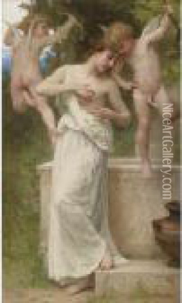 Blessure D'amour Oil Painting - William-Adolphe Bouguereau