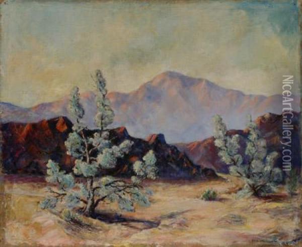 Western Desert Landscape Oil Painting - James H. Patrick
