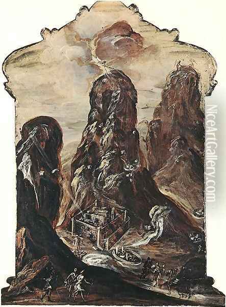 Mount Sinai 2 Oil Painting - El Greco (Domenikos Theotokopoulos)