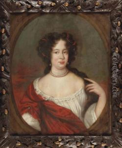 Portrait Of A Lady Oil Painting - Jacob Ferdinand Voet