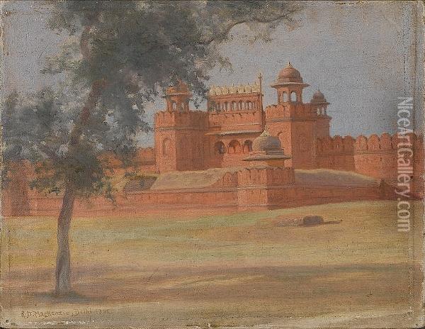 Mughal Architecture, Delhi Oil Painting - Roderick D. Mackenzie