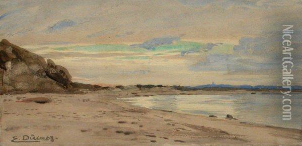 Am Baltischen Meer Oil Painting - Eugene Gustav Ducker