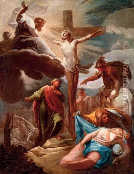 The Crucifixion Oil Painting - Corrado Giaquinto