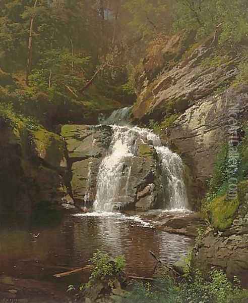 Buck Hill Falls Oil Painting - Herman Herzog