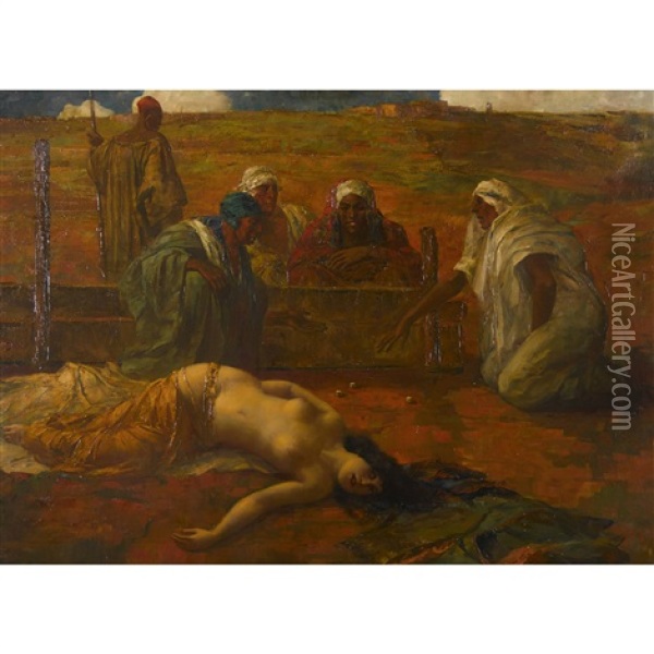 A Qui Sera Le Butin Oil Painting - Eduard Ansen-Hofmann