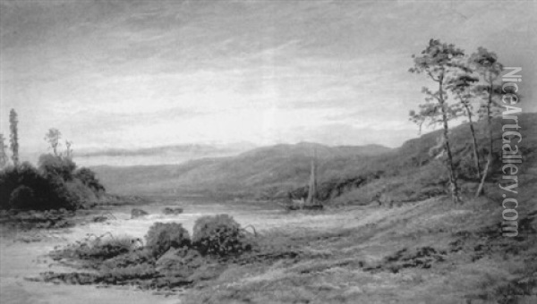 The River Wye Oil Painting - John MacWhirter
