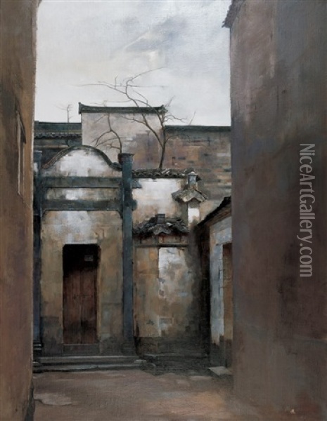 Old Buildings Oil Painting -  Chen Hao