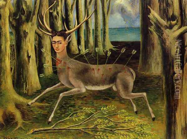The Little Deer Oil Painting - Frida Kahlo