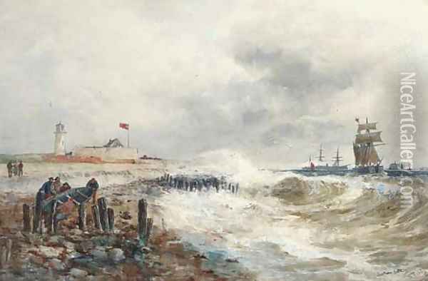 Southsea Castle and Spithead Oil Painting - Thomas Bush Hardy