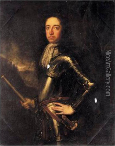 Portrait Of King William Iii (1650-1702) Oil Painting - Sir Godfrey Kneller