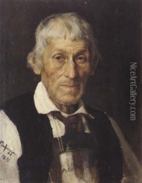 Portrat Eines Tirolers Oil Painting - Franz Von Defregger