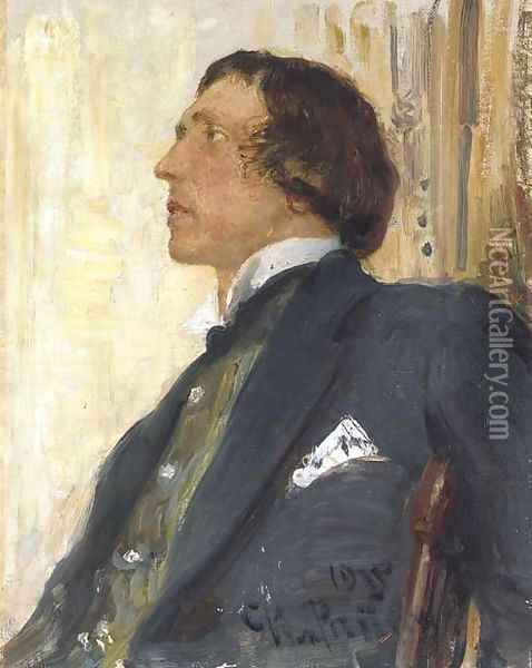 Portrait of Nikolai Evreinov (1879-1953) Oil Painting - Ilya Efimovich Efimovich Repin