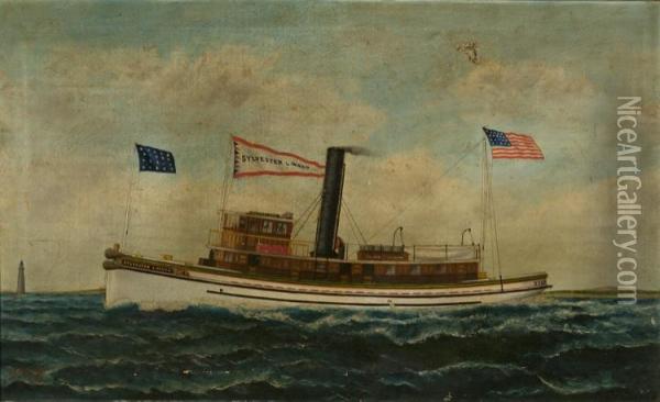 The 
 Sylvester L. Ward Oil Painting - Samuel Finley Morse Badger