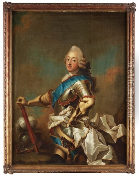 King Fredrik V (1723-1766) Oil Painting - Carl Gustav Pilo