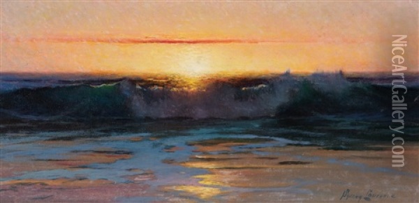 The Last Gleam Oil Painting - Sydney Mortimer Laurence