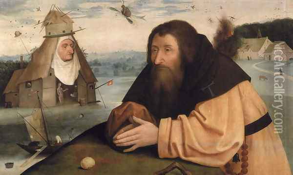 The Temptation of St. Anthony Oil Painting - Hieronymous Bosch
